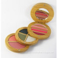 cosmetic compact cosmetic container in wood eye shadow case